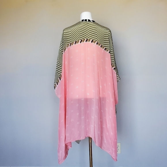 A Peace Treaty For Anthropologie Anahi Kimono Multi Print One Size - Picture 4 of 11